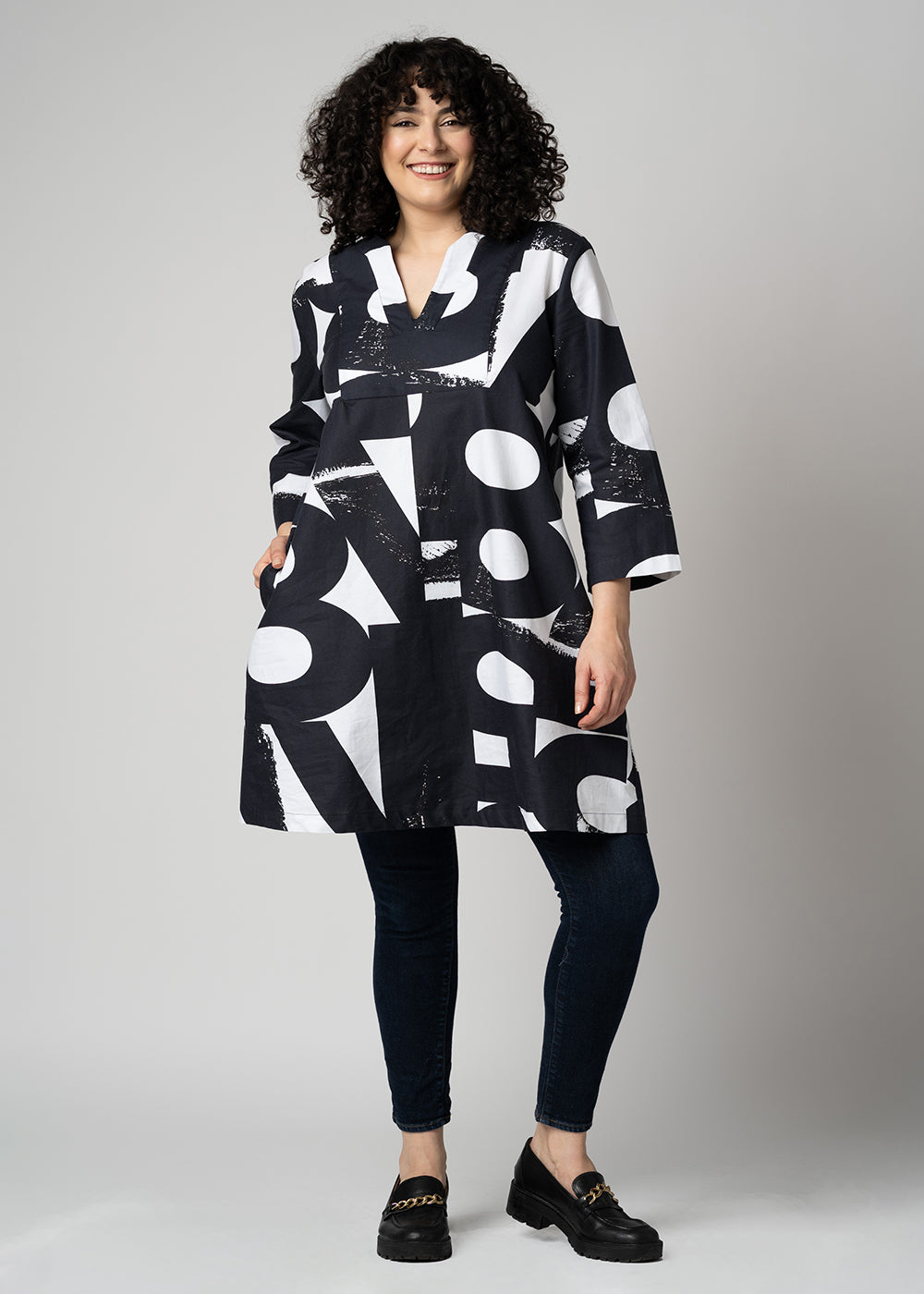 The Versatile Caftan Dress | Black White Numbers