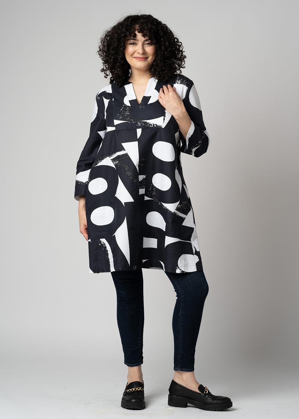 The Versatile Caftan Dress | Black White Numbers