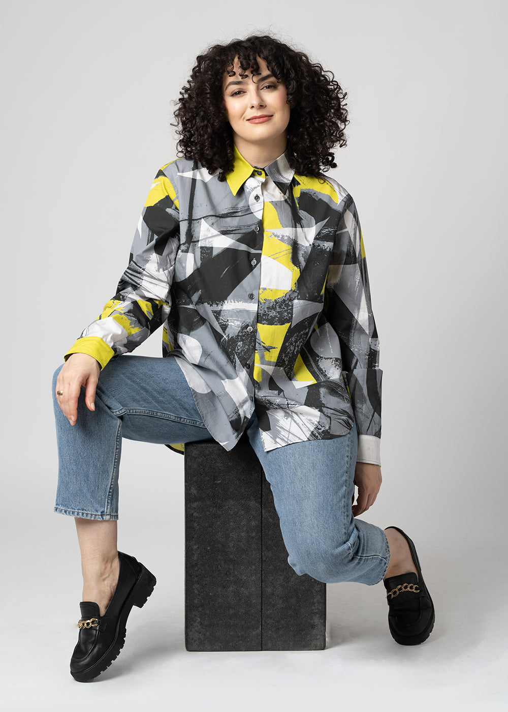 The Everyday Shirt | Yellow Gray Sketch