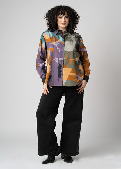 The Everyday Shirt | Orange Purple