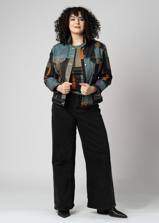 The Perfect Layering Jacket | Blue Green Quadrants